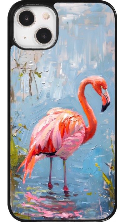 Coque iPhone 14 Plus - Paint Flamingo