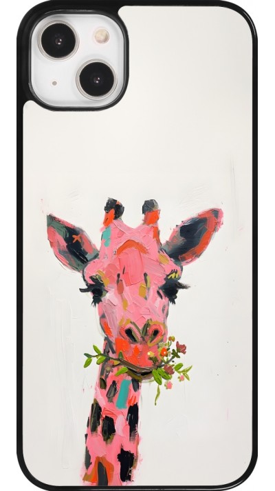 Coque iPhone 14 Plus - Pink Girafe Paint