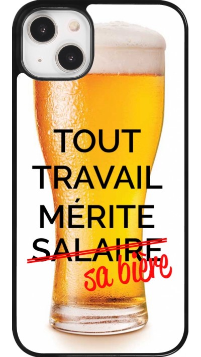 Coque iPhone 14 Plus - Tout travail mérite sa bière