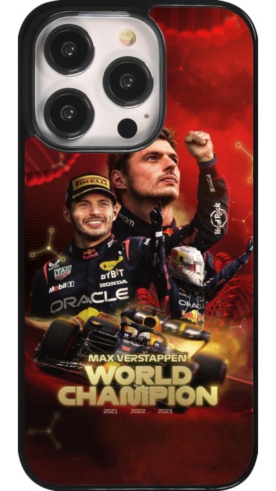 Coque iPhone 14 Pro - Max Verstappen Champion 2023