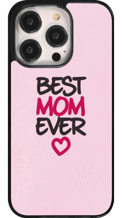 Coque iPhone 14 Pro - Mom 2023 best Mom ever pink