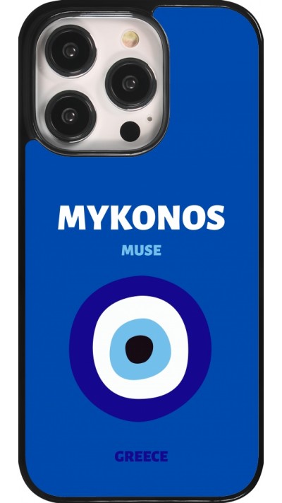 Coque iPhone 14 Pro - Pop Summer Destination Mykonos