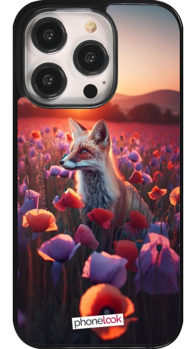 Coque iPhone 14 Pro - Renard pourpre au crépuscule