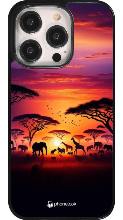 Coque iPhone 14 Pro - Safari sunset wildlife