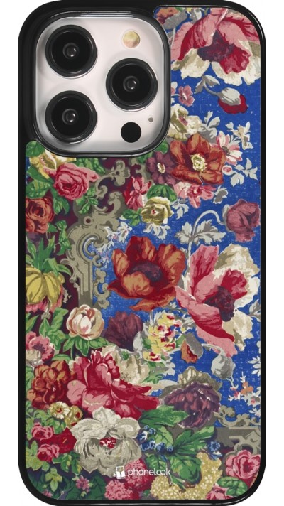 Coque iPhone 14 Pro - Vintage Art Flowers