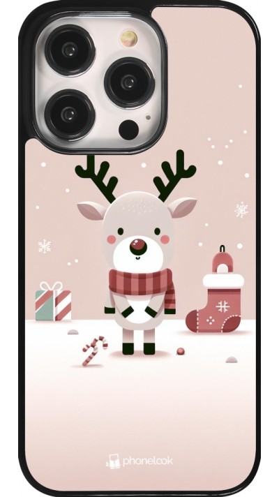 Coque iPhone 14 Pro - Noël 2023 Choupinette Renne