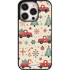 Coque iPhone 14 Pro - Noël 2024 Camion Sapin