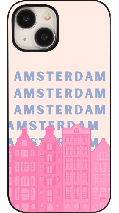 Coque iPhone 15 - Amsterdam Pink Print