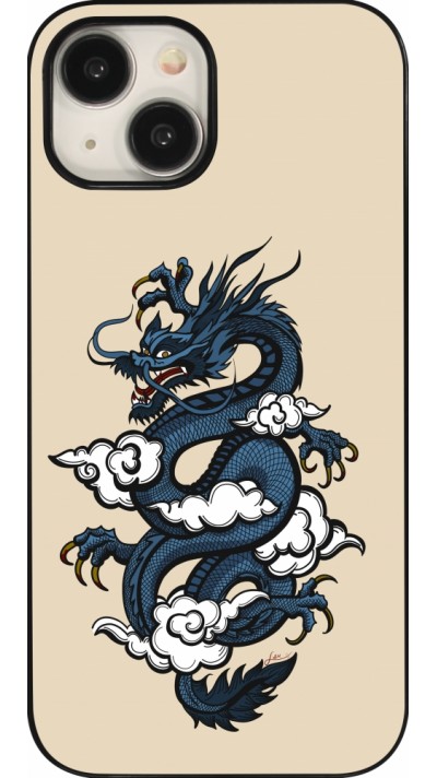 Coque iPhone 15 - Blue Dragon Tattoo