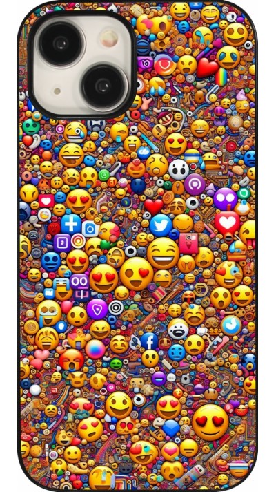 iPhone 15 Case Hülle - Emoji gemischt