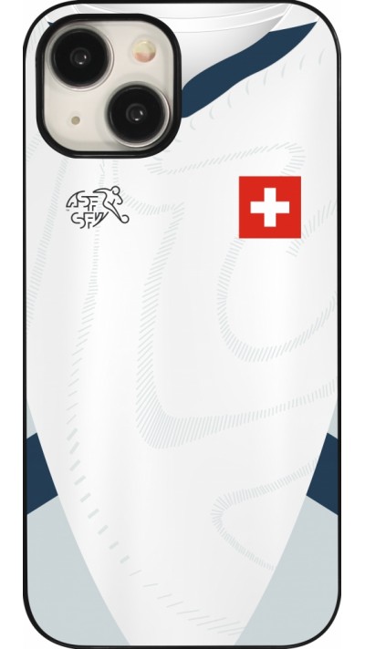 iPhone 15 Case Hülle - Schweiz Away personalisierbares Fussballtrikot