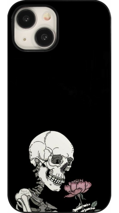 iPhone 15 Case Hülle - Halloween 2023 rose and skeleton