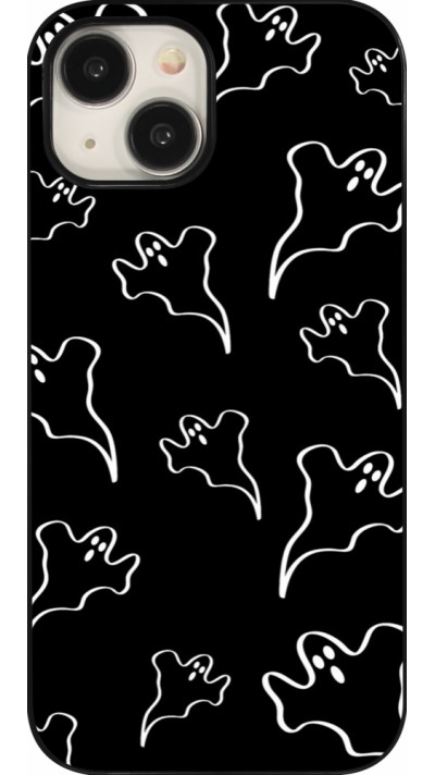 iPhone 15 Case Hülle - Halloween 2024 black and white ghosts