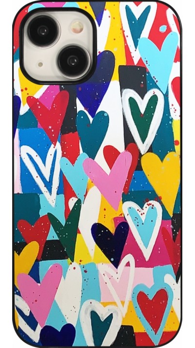 iPhone 15 Case Hülle - Joyful Hearts