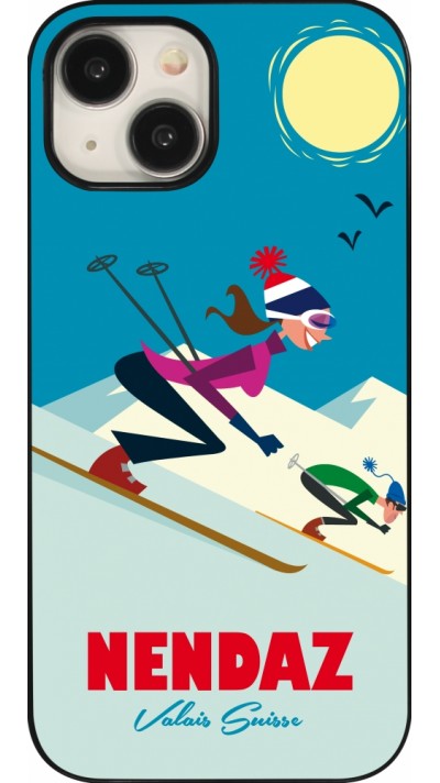 iPhone 15 Case Hülle - Nendaz Ski Downhill