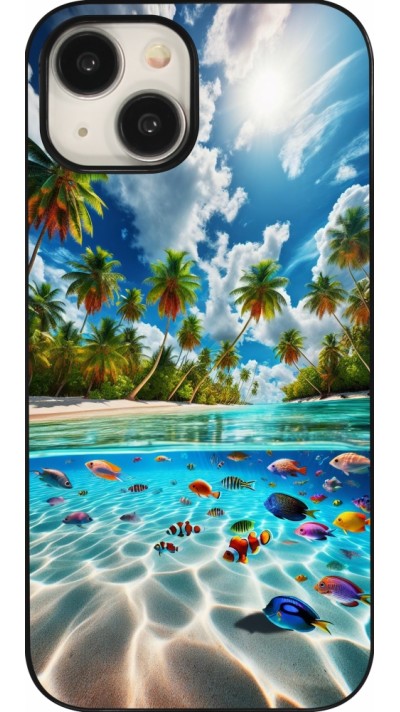 Coque iPhone 15 - Plage Paradis