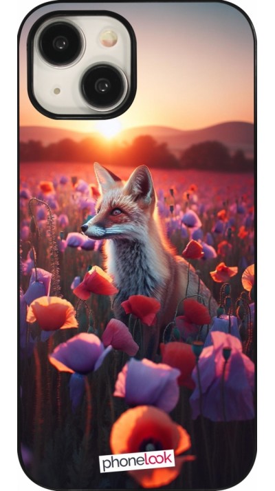 Coque iPhone 15 - Renard pourpre au crépuscule