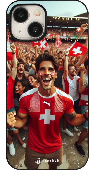 iPhone 15 Case Hülle - Schweizer Fan Euro 2024