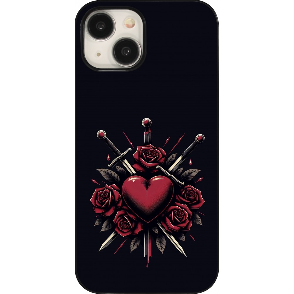 iPhone 15 Case Hülle - Valentine 2024 gothic love