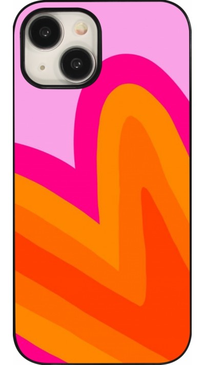 Coque iPhone 15 - Valentine 2024 heart gradient