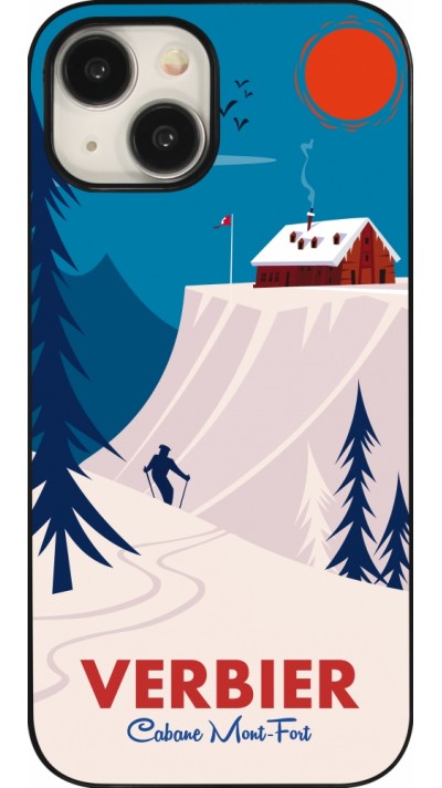 Coque iPhone 15 - Verbier Cabane Mont-Fort