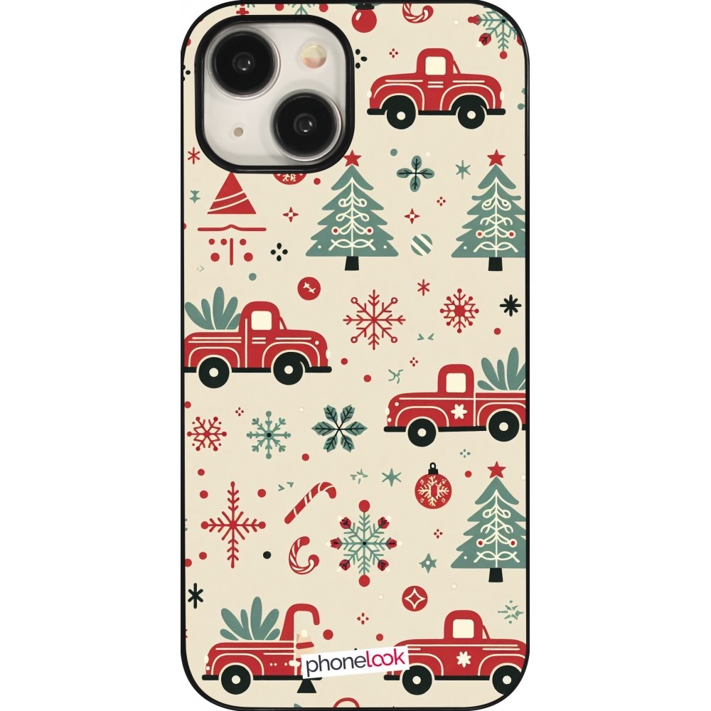 Coque iPhone 15 - Noël 2024 Camion Sapin