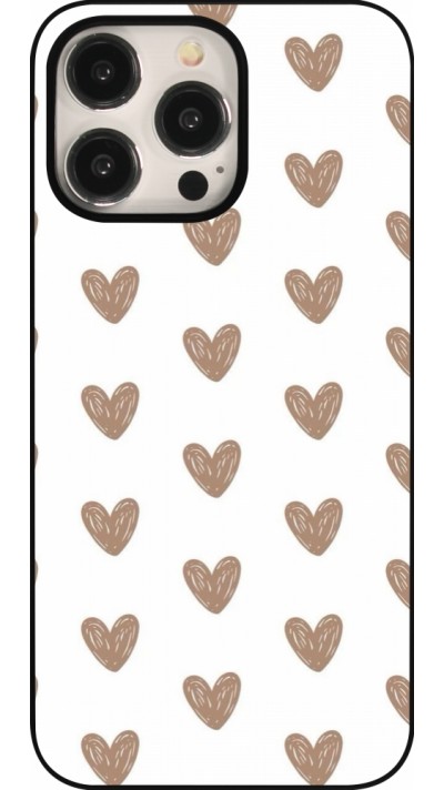 Coque iPhone 15 Pro Max - Autumn 2024 brown hearts