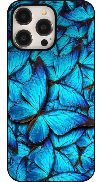 Coque iPhone 15 Pro Max - Papillon bleu