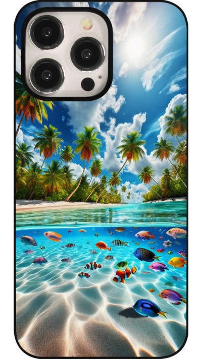 Coque iPhone 15 Pro Max - Plage Paradis