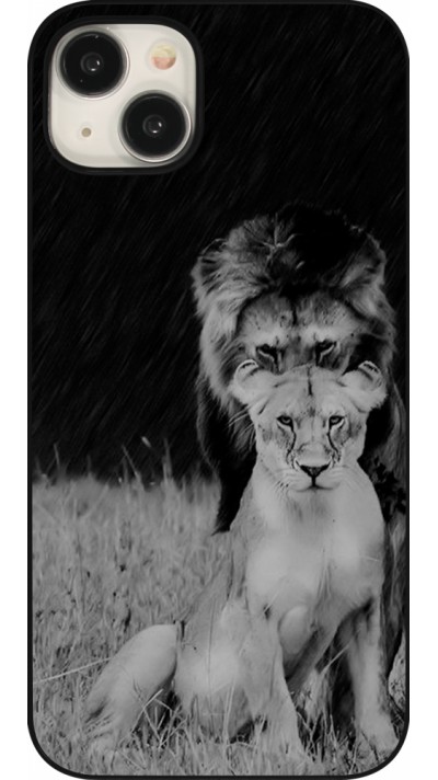 Coque iPhone 15 Plus - Angry lions