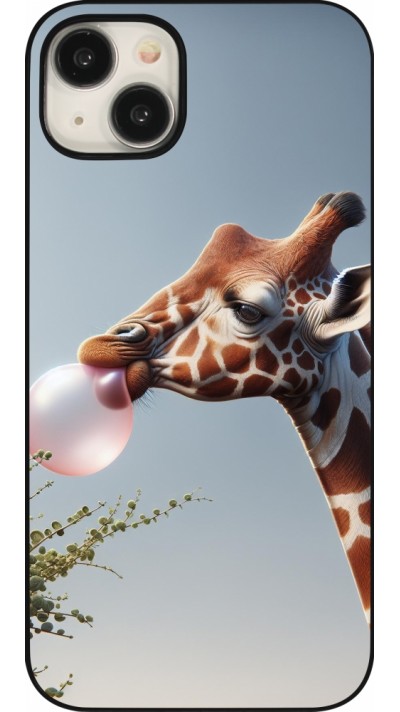 Coque iPhone 15 Plus - Girafe à bulle