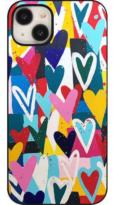 Coque iPhone 15 Plus - Joyful Hearts