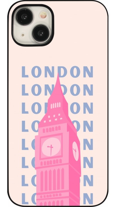 Coque iPhone 15 Plus - London Pink Print