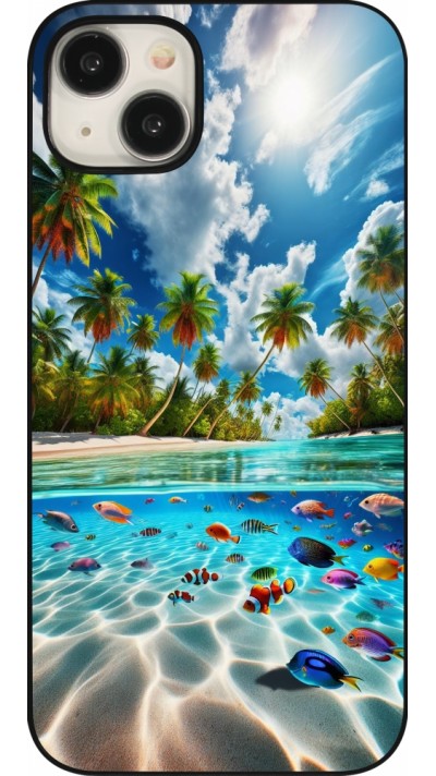 Coque iPhone 15 Plus - Plage Paradis