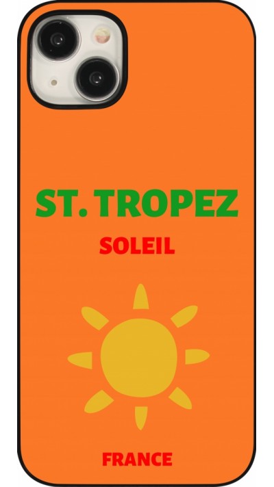 Coque iPhone 15 Plus - Pop Summer Destination St-Tropez