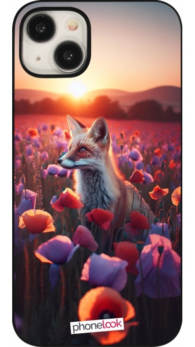 Coque iPhone 15 Plus - Renard pourpre au crépuscule