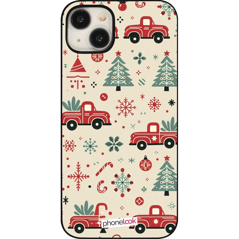 Coque iPhone 15 Plus - Noël 2024 Camion Sapin