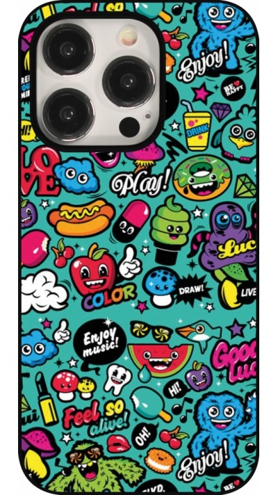 Coque iPhone 15 Pro - Cartoons old school