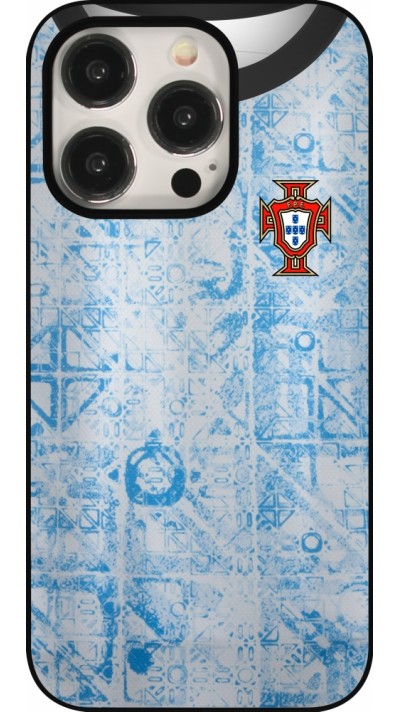 Coque iPhone 15 Pro - Maillot de football Portugal Extérieur personnalisable