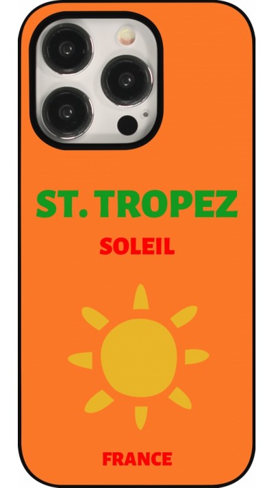 Coque iPhone 15 Pro - Pop Summer Destination St-Tropez