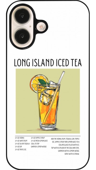 Coque iPhone 16 - Cocktail recette Long Island Ice Tea