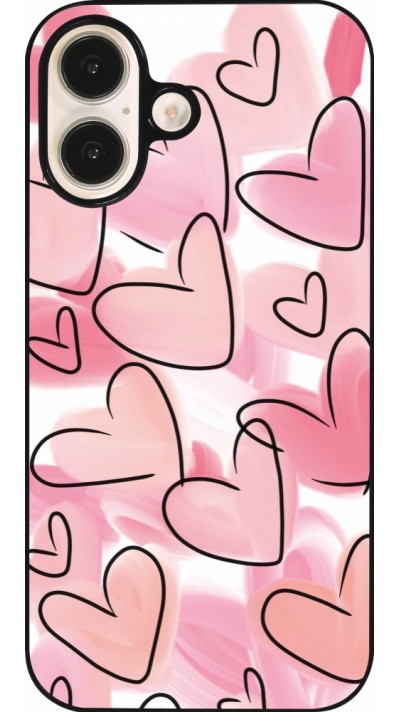 Coque iPhone 16 - Easter 2023 pink hearts