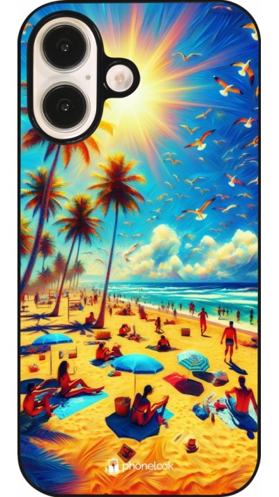 Coque iPhone 16 - Été Paradis Paint