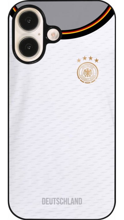 Coque iPhone 16 - Maillot de football Allemagne 2022 personnalisable