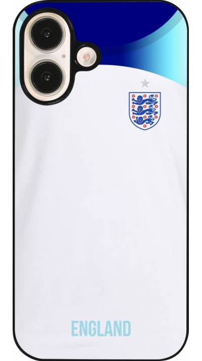 Coque iPhone 16 - Maillot de football Angleterre 2022 personnalisable