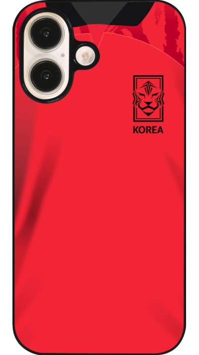 Coque iPhone 16 - Maillot de football Corée du Sud 2022 personnalisable