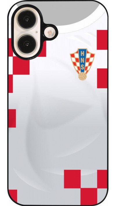 Coque iPhone 16 - Maillot de football Croatie 2022 personnalisable