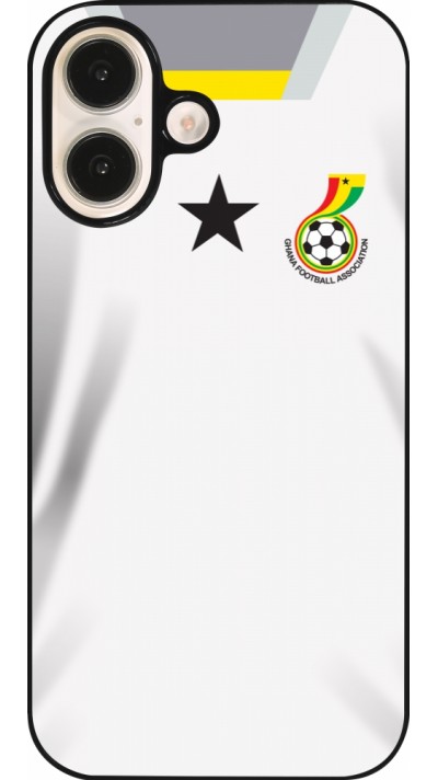 Coque iPhone 16 - Maillot de football Ghana 2022 personnalisable