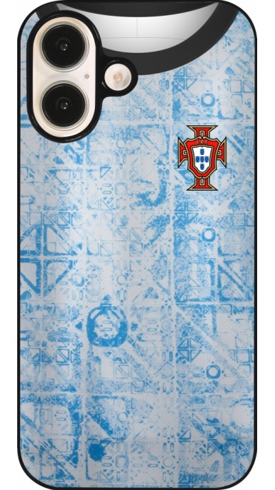 Coque iPhone 16 - Maillot de football Portugal Extérieur personnalisable