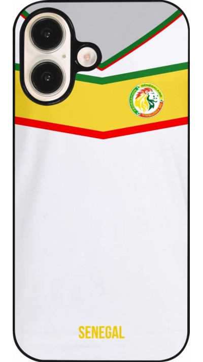 Coque iPhone 16 - Maillot de football Senegal 2022 personnalisable